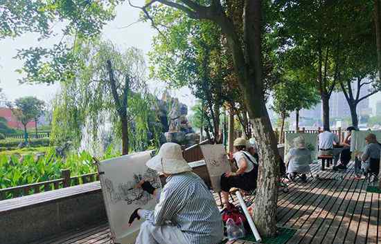 迎賓公園 宿城迎賓公園:美麗景色入畫來