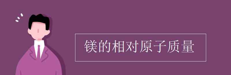 鎂的相對原子質(zhì)量 鎂的相對原子質(zhì)量