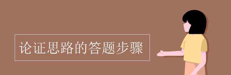 論證思路的答題步驟 論證思路的答題步驟