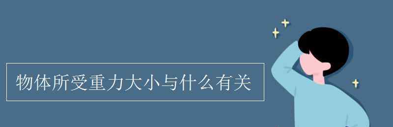 重力的大小與什么有關(guān) 物體所受重力大小與什么有關(guān)