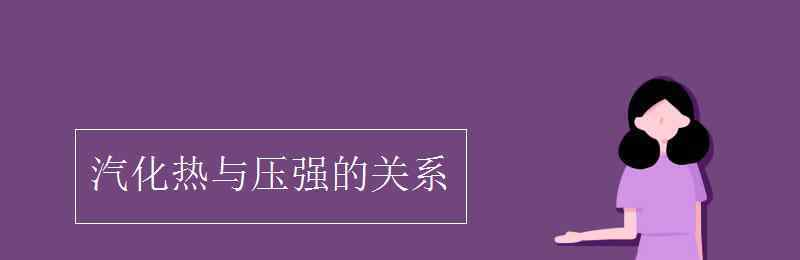 汽化熱 汽化熱與壓強(qiáng)的關(guān)系