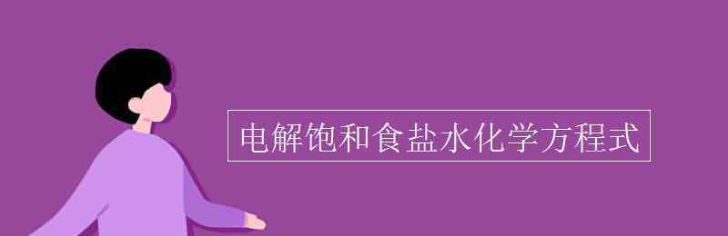 電解飽和食鹽水化學(xué)方程式 電解飽和食鹽水化學(xué)方程式