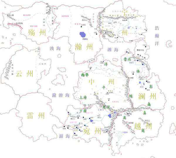 九州地圖 求古代中原九州地圖與現(xiàn)代中國地圖對比 ,要地圖不要文字