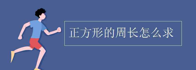 正方形的周長怎么算 正方形的周長怎么求