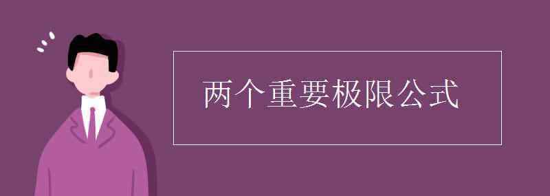 八個(gè)重要極限公式 兩個(gè)重要極限公式