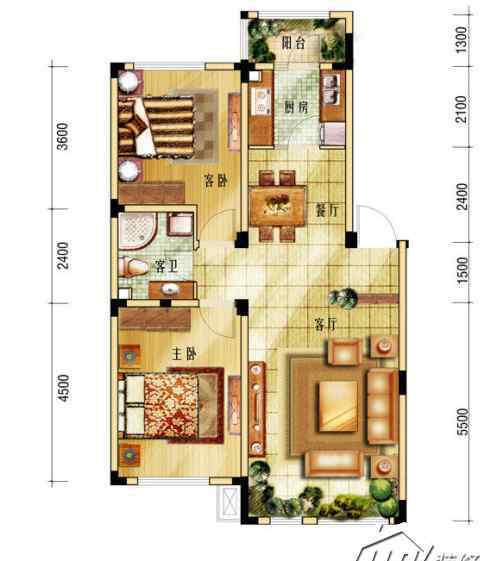 戶型風(fēng)水圖解100例 現(xiàn)代住宅戶型風(fēng)水實例分析