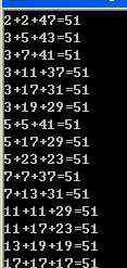 50以內(nèi)的質(zhì)數(shù) 在括號內(nèi)填上50以內(nèi)的質(zhì)數(shù)[可重復(fù)使用],使每3個(gè)質(zhì)數(shù)的和等干51
