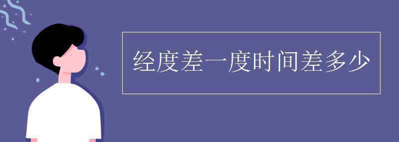 經(jīng)度差一度時(shí)間差多少 經(jīng)度差一度時(shí)間差多少