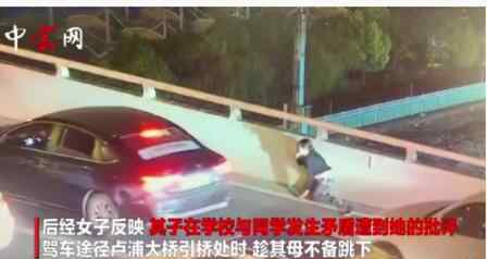 縱身一躍 上海17歲男孩跳橋 男孩突然跑下車后縱身一躍結(jié)束生命