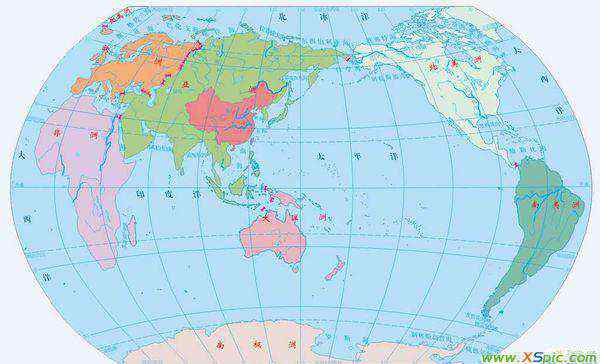 七大洲地圖 七大洲四大洋分布圖地圖