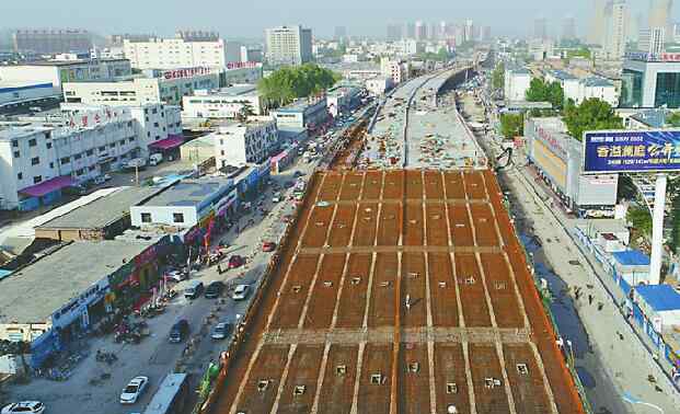 全福立交橋 全福立交橋“牽手”工業(yè)北路快速路 年底前實(shí)現(xiàn)通車