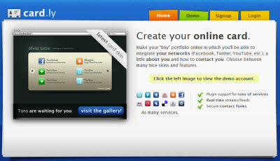 網(wǎng)絡(luò)名片 Card.ly：你的網(wǎng)絡(luò)在線名片