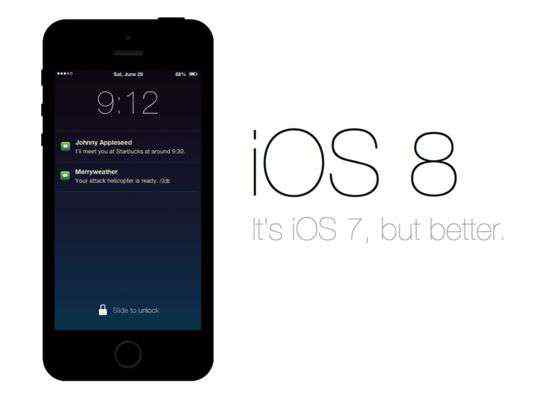 imessages 蘋果發(fā)布iOS 8，UI不變，自帶應(yīng)用全面提升：iMessages向微信看齊、可在通知欄直接處理信息、輸入法支持預(yù)測(cè)特性......