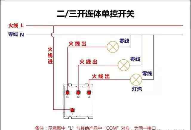 三控開關(guān)接線圖 最全的開關(guān)接線圖，值得收藏!