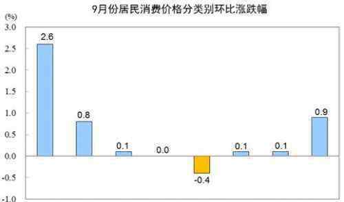 居民消費(fèi)價(jià)格指數(shù) 2019年9月CPI公布 9月居民消費(fèi)價(jià)格主要數(shù)據(jù)