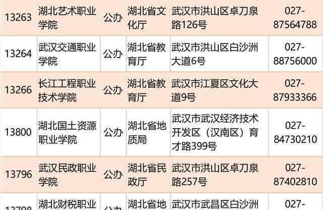 武漢?？圃盒?武漢高職高專學校有哪些（公辦+民辦）