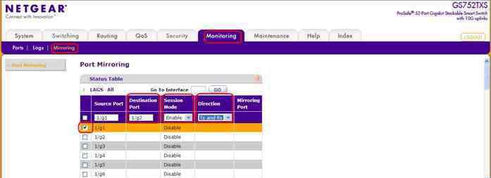 端口鏡像 如何設(shè)置NETGEAR端口鏡像功能