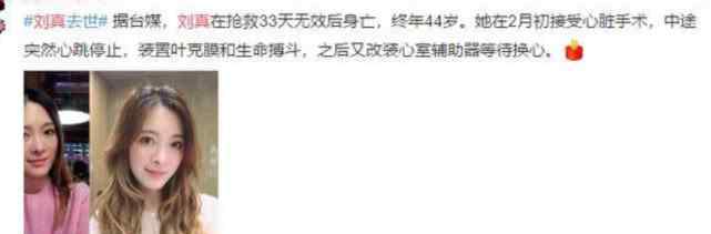 無效老公 太可惜了!藝人劉真病逝 搶救33天無效 老公胡子熬白女兒才4歲