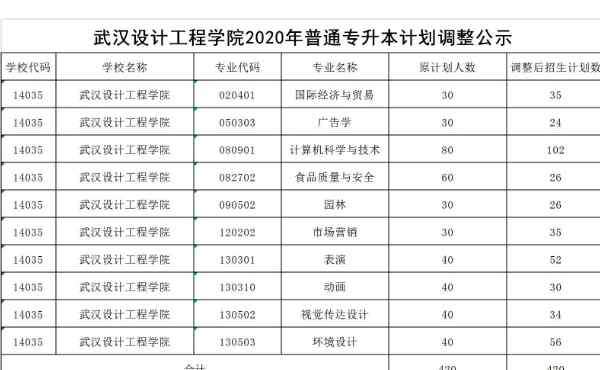 楚天學院 武漢設計工程學院2020年招生簡章