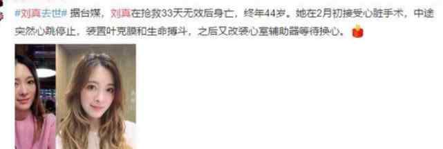 無效老公 太可惜了!藝人劉真病逝 搶救33天無效 老公胡子熬白女兒才4歲