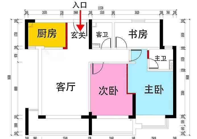 三室兩廳兩衛(wèi)戶型圖 80平三室兩廳兩衛(wèi)？這家人怎么做到的？