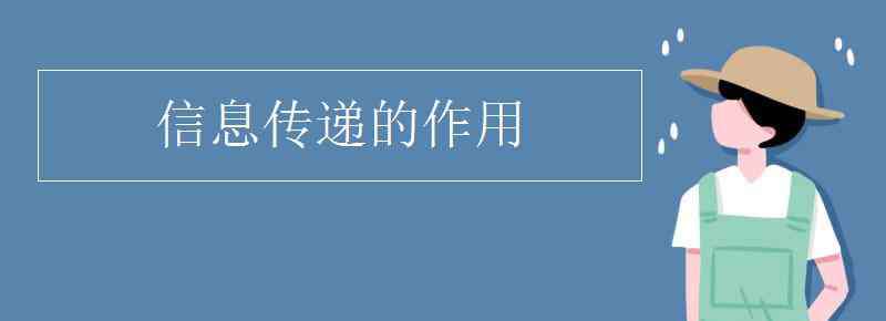 信息傳遞的作用 信息傳遞的作用