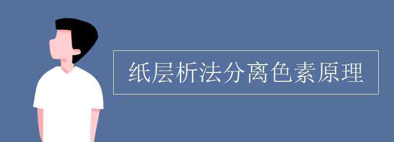 紙層析法分離色素原理 紙層析法分離色素原理