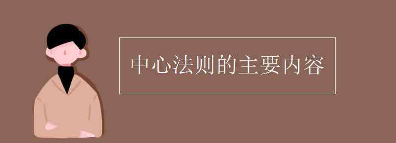 中心法則的內(nèi)容 中心法則的主要內(nèi)容