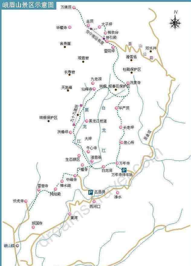 峨眉山旅游路線 峨眉山旅游攻略詳細(xì)版 峨眉山徒步爬山路線圖