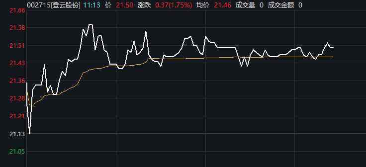 登云股份 A股個股魔幻一幕：川大智勝直線飆升大漲7% 登云股份橫盤整理