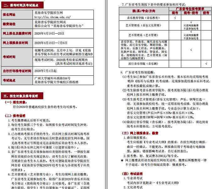 星海音樂學院招生網(wǎng) 2020星海音樂學院本科招生簡章及計劃最新