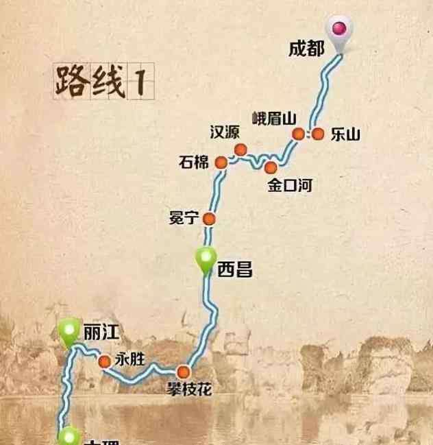 四川自駕游路線查詢 四川自駕游最佳路線圖