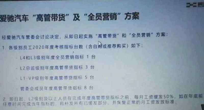 陳志鑫 量產(chǎn)不過千如何IPO 愛馳推高管帶貨力求活下去