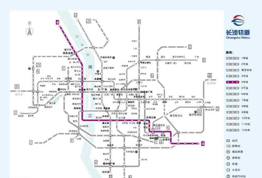 長沙地鐵4號線 長沙地鐵4號線什么時候開通 2019長沙地鐵4號線站點+沿途景點