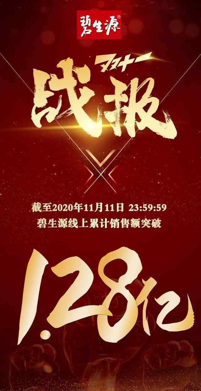 碧生源官方旗艦店 1.28億！碧生源打造雙十一健康盛宴 瘦身C位好物全網(wǎng)熱銷