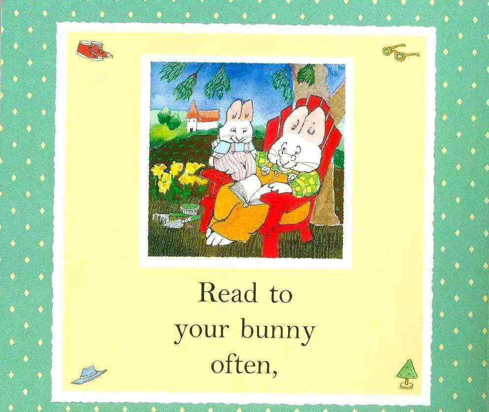 bunny怎么讀 繪本故事--《Read to your bunny》讀給你的小兔子