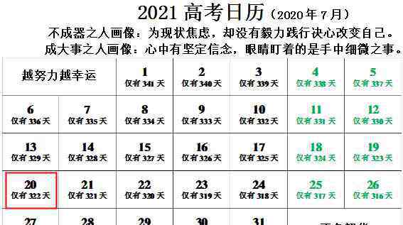 距離2021年高考還有多少天 今天距離2021年高考還有多少天