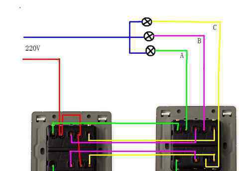 雙開雙控開關(guān)接線圖解 雙開雙控三根線怎么接