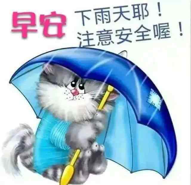 下雨天圖片 下雨天早上好圖片唯美帶字大全 下雨天問候朋友的祝福語(yǔ)說說表情