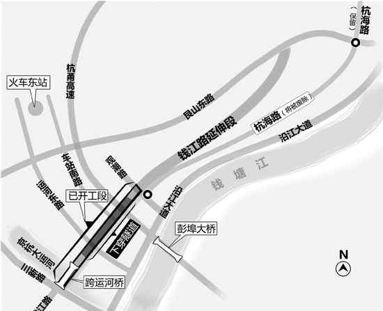 杭州杭海路 杭州杭海路將廢除 錢江新城去下沙多一條新通道