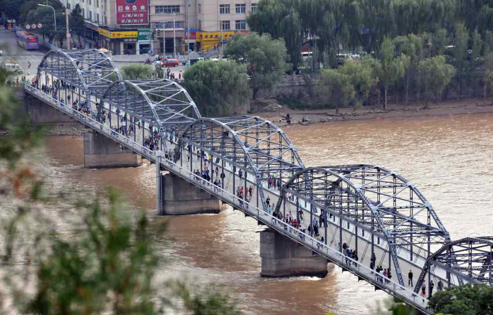 中山橋 黃河上的第一座真正意義上的橋梁，天下黃河第一橋中山橋