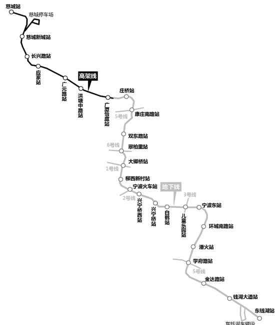 寧波軌道交通4號線 寧波軌道交通4號線規(guī)劃選址公示 全程設站25個