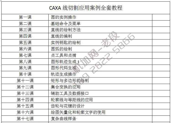 線切割教程 太好了，終于有了CAXA線切割實(shí)用全套視頻教程