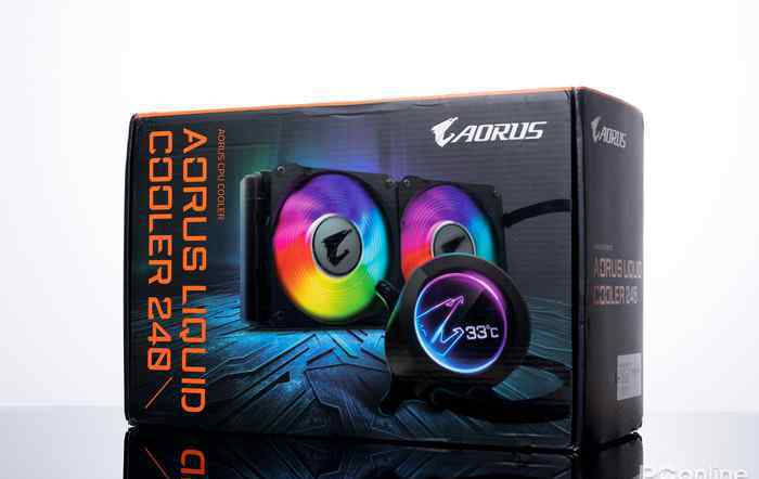 水冷風(fēng)扇 技嘉AORUS LIQUID COOLER 240一體水冷散熱器評測 數(shù)顯溫度、ARGB風(fēng)扇