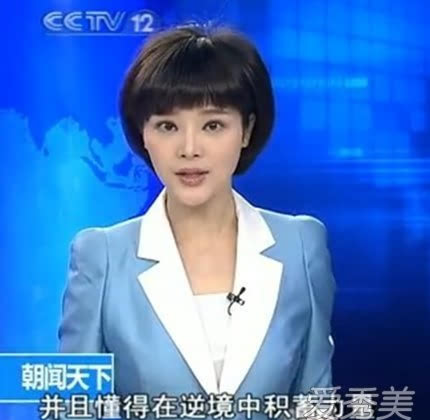 央視主持人胡蝶整容前后 左右臉不對稱