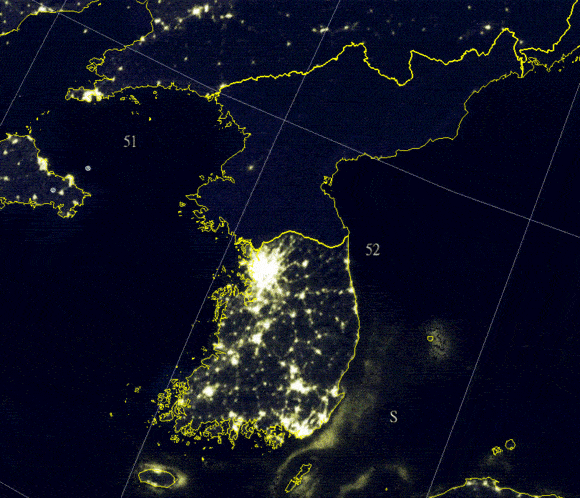 一張圖就能看出朝鮮半島南北的經(jīng)濟(jì)發(fā)展差異有多大