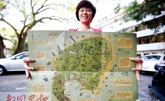 北海小伙伴制出首張潿洲島手繪地圖 有吃玩行攻略