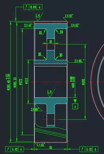 AutoCAD2018繪制齒輪零件圖