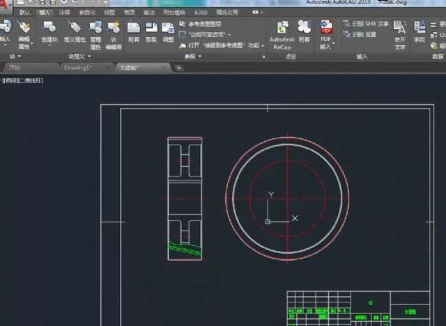 AutoCAD2018繪制齒輪零件圖