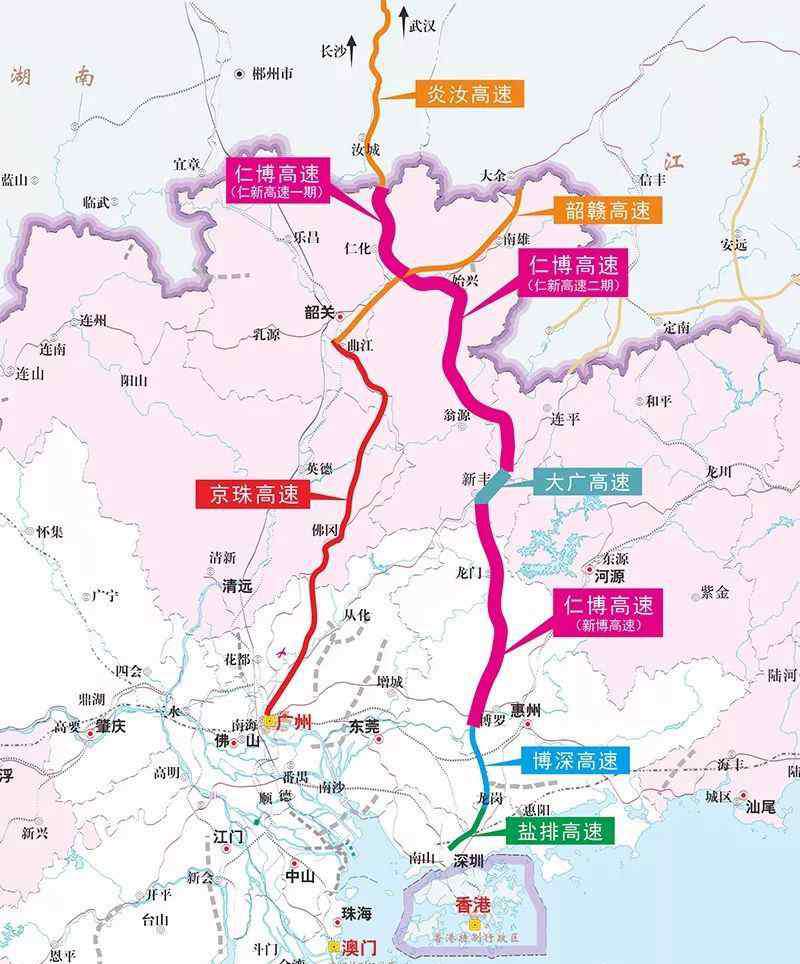 炎汝高速公路 仁新高速28日通車，廣州到韶關(guān)翁源僅需2小時(shí)